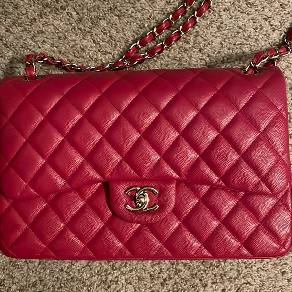 Chanel bag pink versatile crossbody lightly worn - Picture 1 of 5
